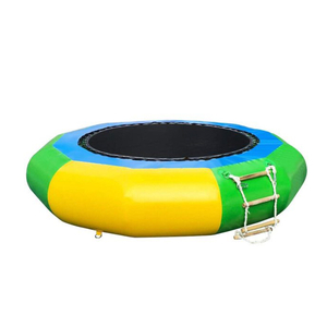 Wholesale cheap inflatable water trampoline with slide