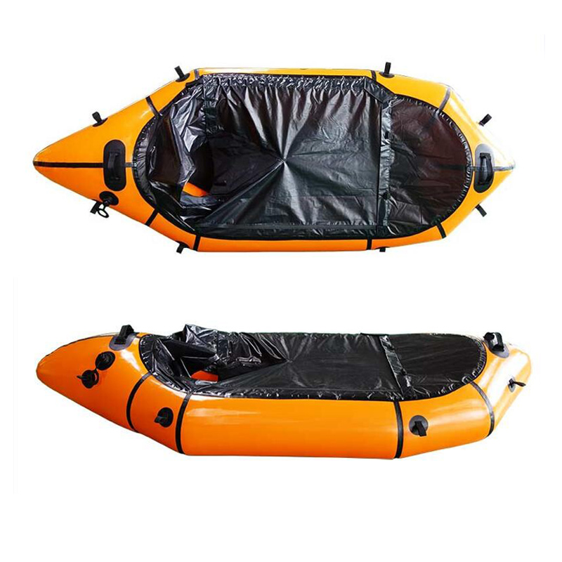 All Fun Bright Color Portable Single Packraft with Spraydeck Cover