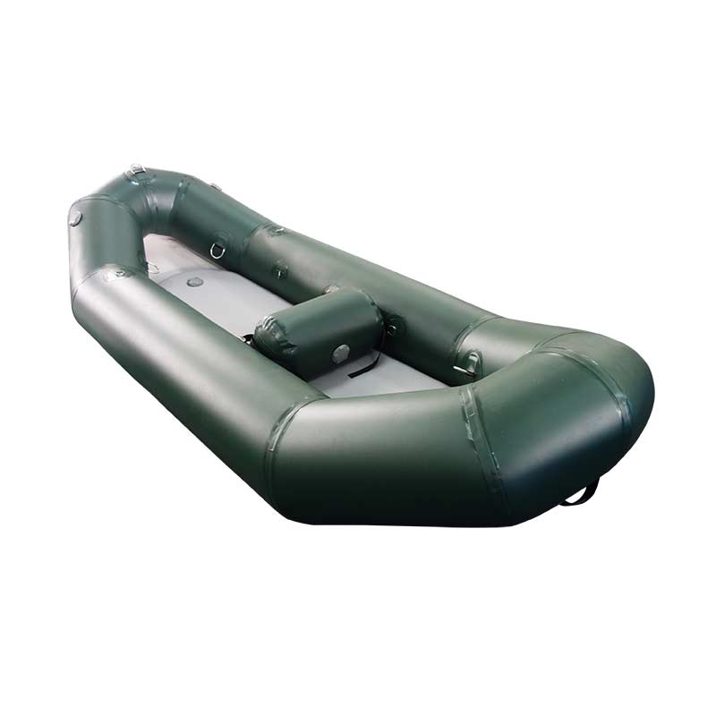Self Bailing Green Lake Fishing Boat Inflatable Kayak Ducky