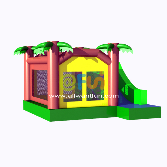 Best inflatable bounce house with slide jungle bouncing castle